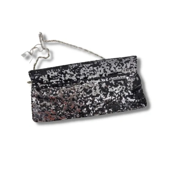 Jeanne Lottie Sequin Clutch With Chain Strap - Picture 3 of 6